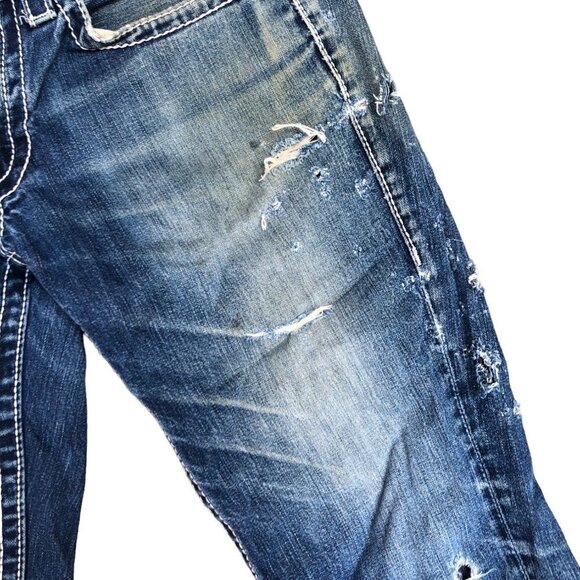 Vintage True Religion Jeans Size 32 BILLY BIG T Blue - Picture 6 of 6